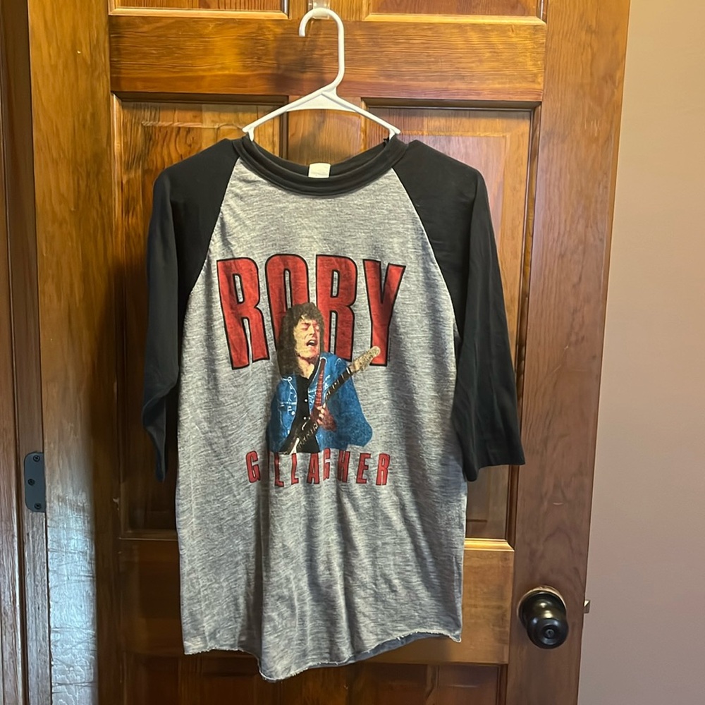 Vintage 80s Rory Gallagher Concert Tour T shirt Men’s Size L